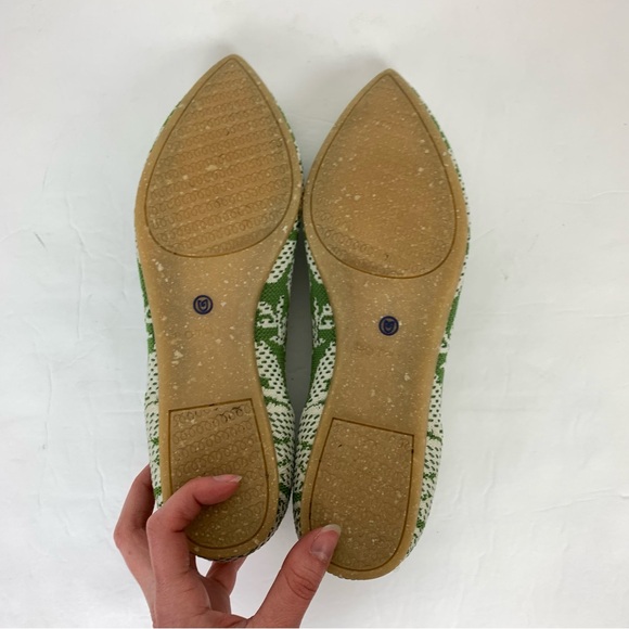 Rothy’s point flat shoes in meadow - Picture 7 of 11
